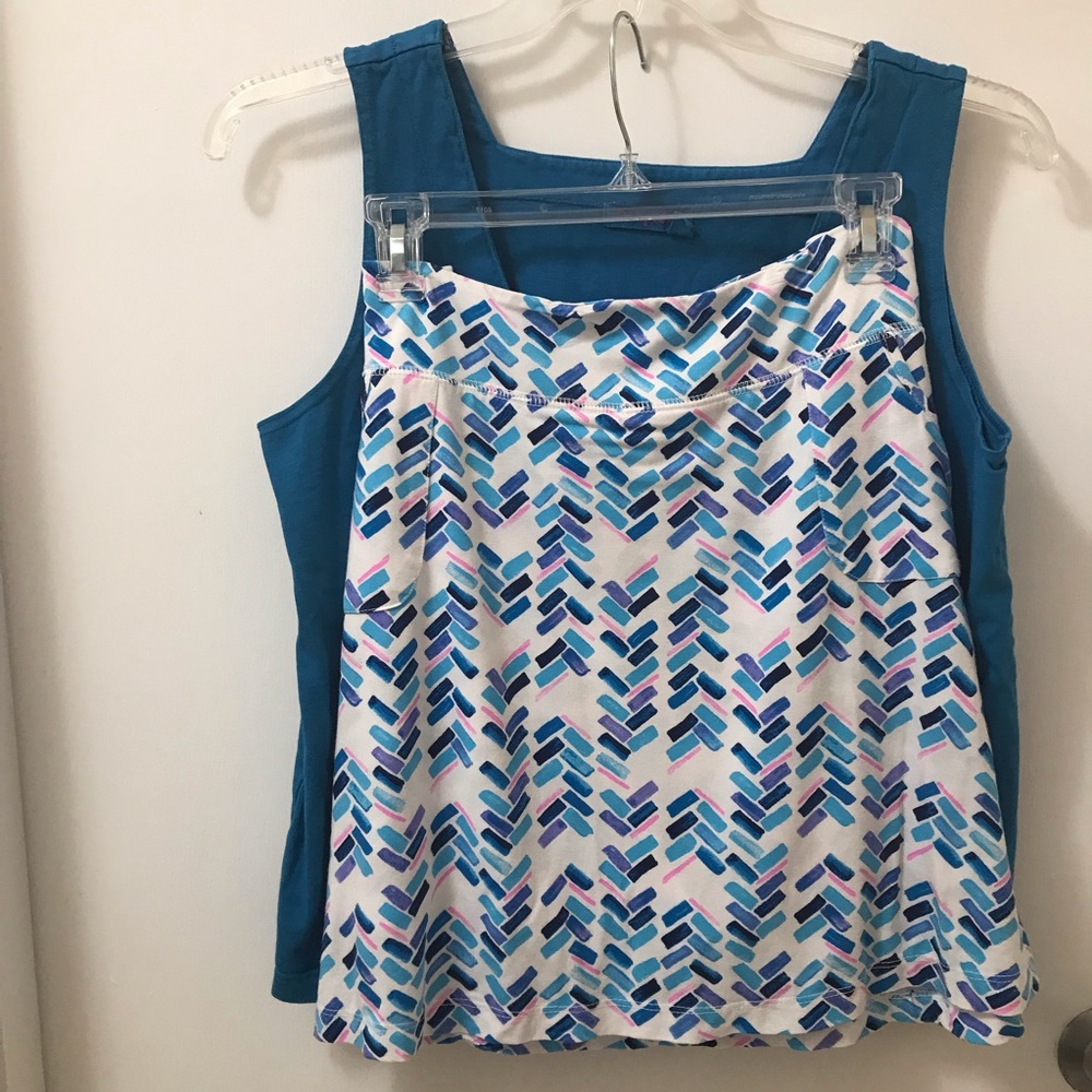 Fresh Produce boxy tee and matching skort. XL & XL